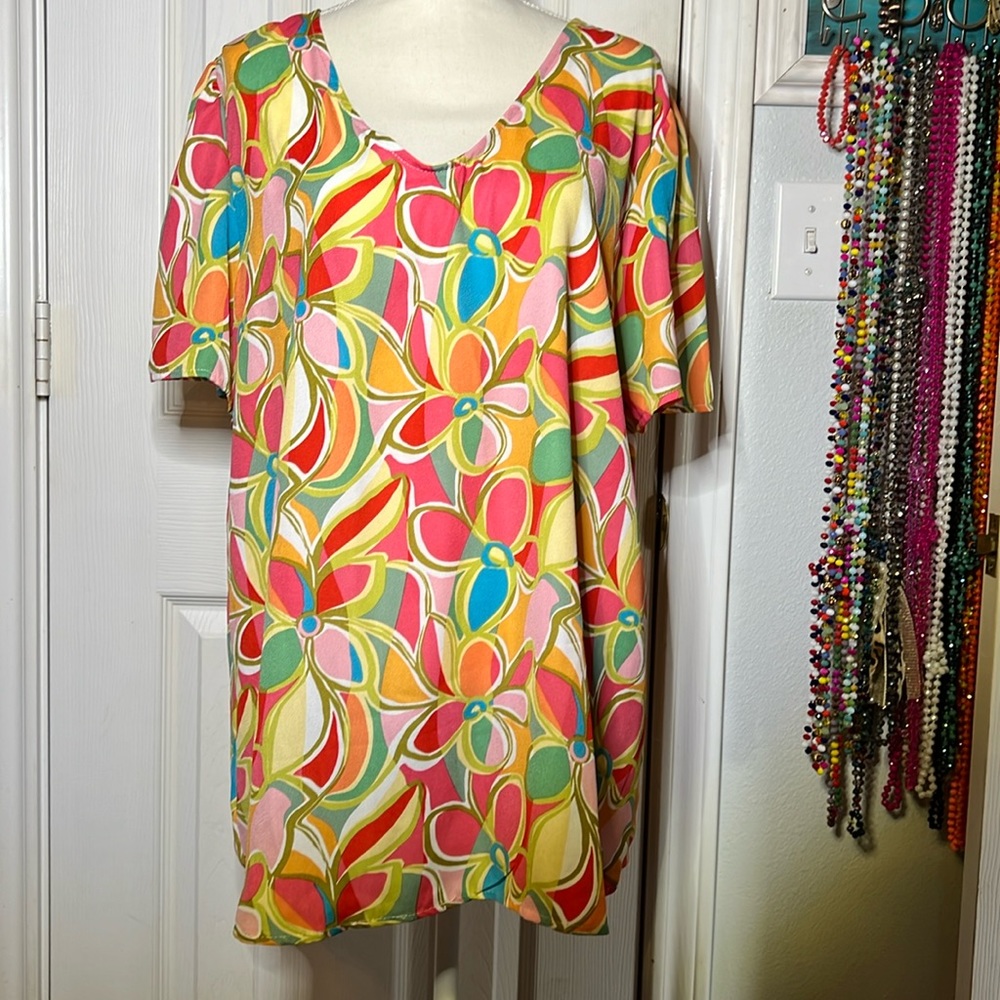 Hemish, spring bright floral print blouse